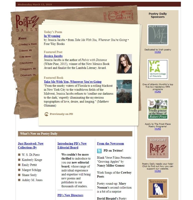 websites for poetry writers