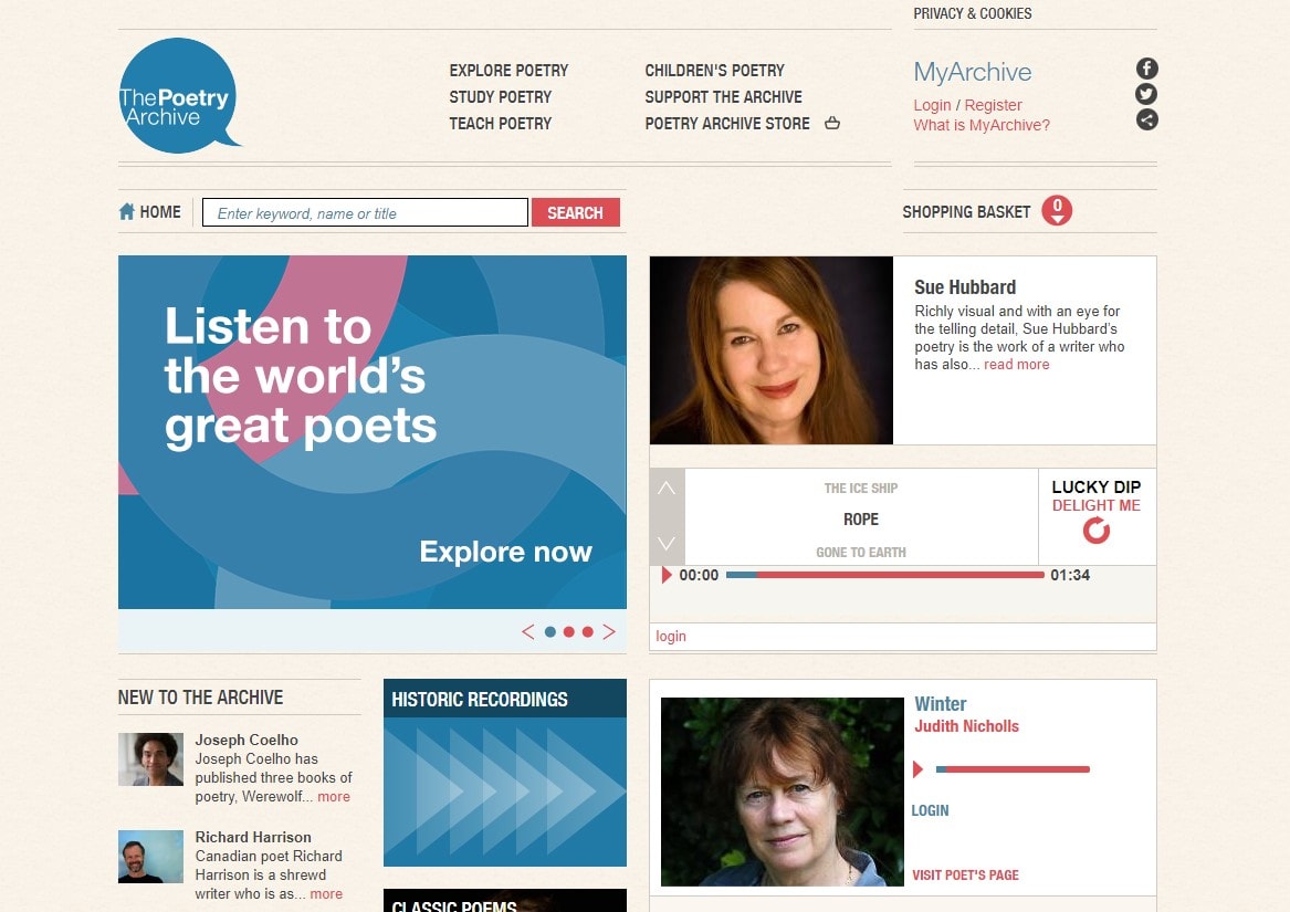 writers poetry websites